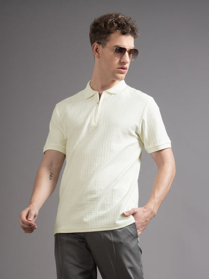 Aspen Beige Polo T-Shirt
