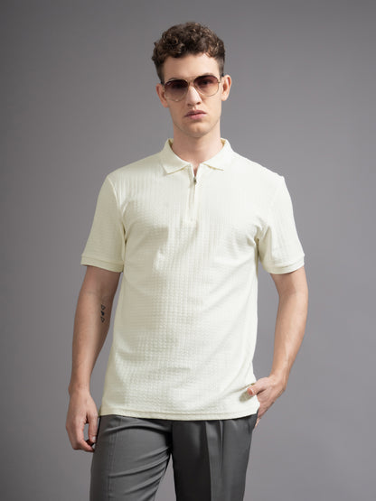 Aspen Beige Polo T-Shirt