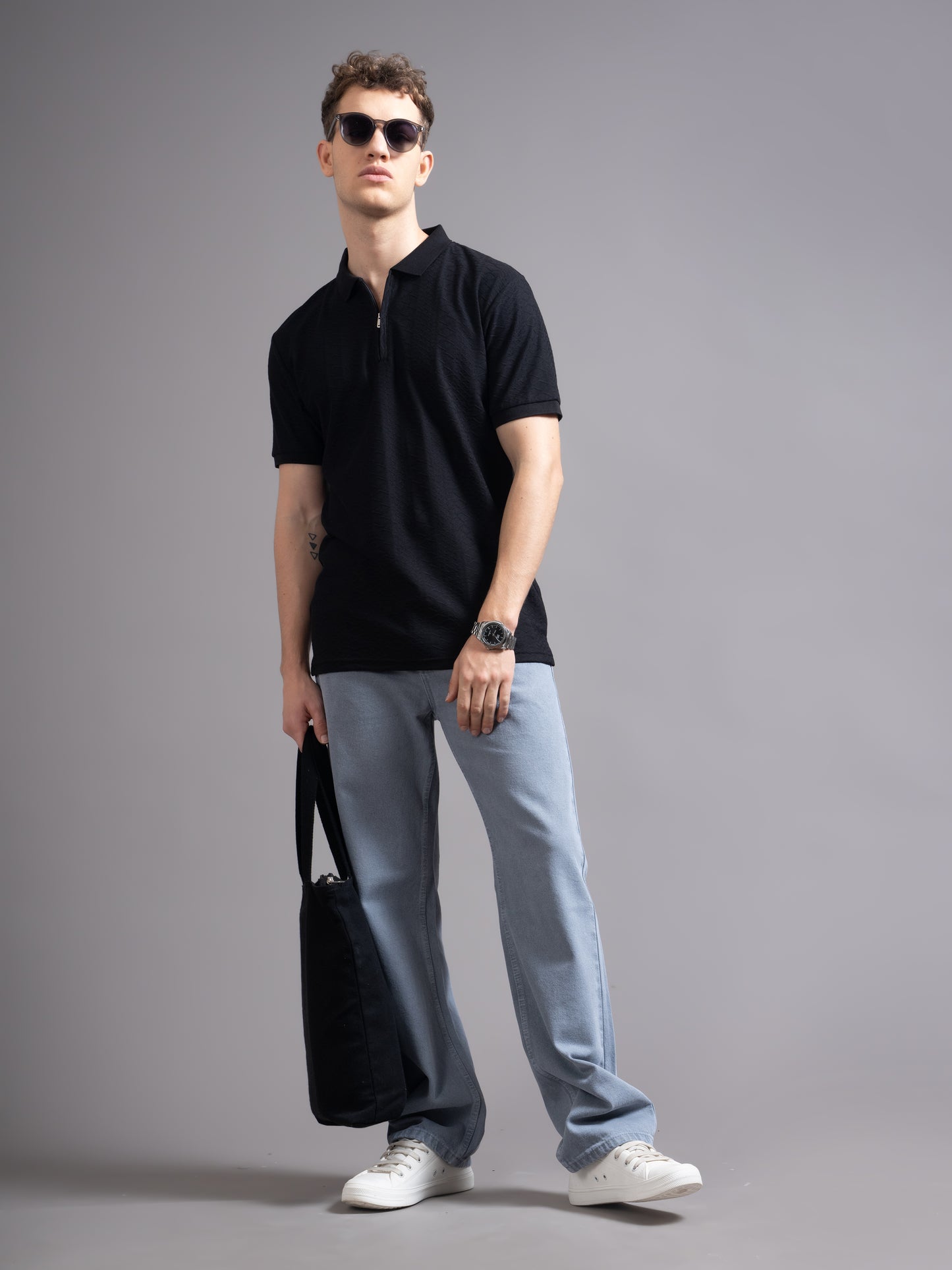 Aspen Black Polo T-Shirt