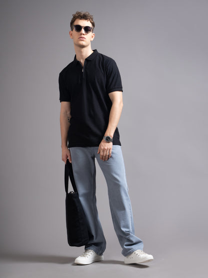 Aspen Black Polo T-Shirt