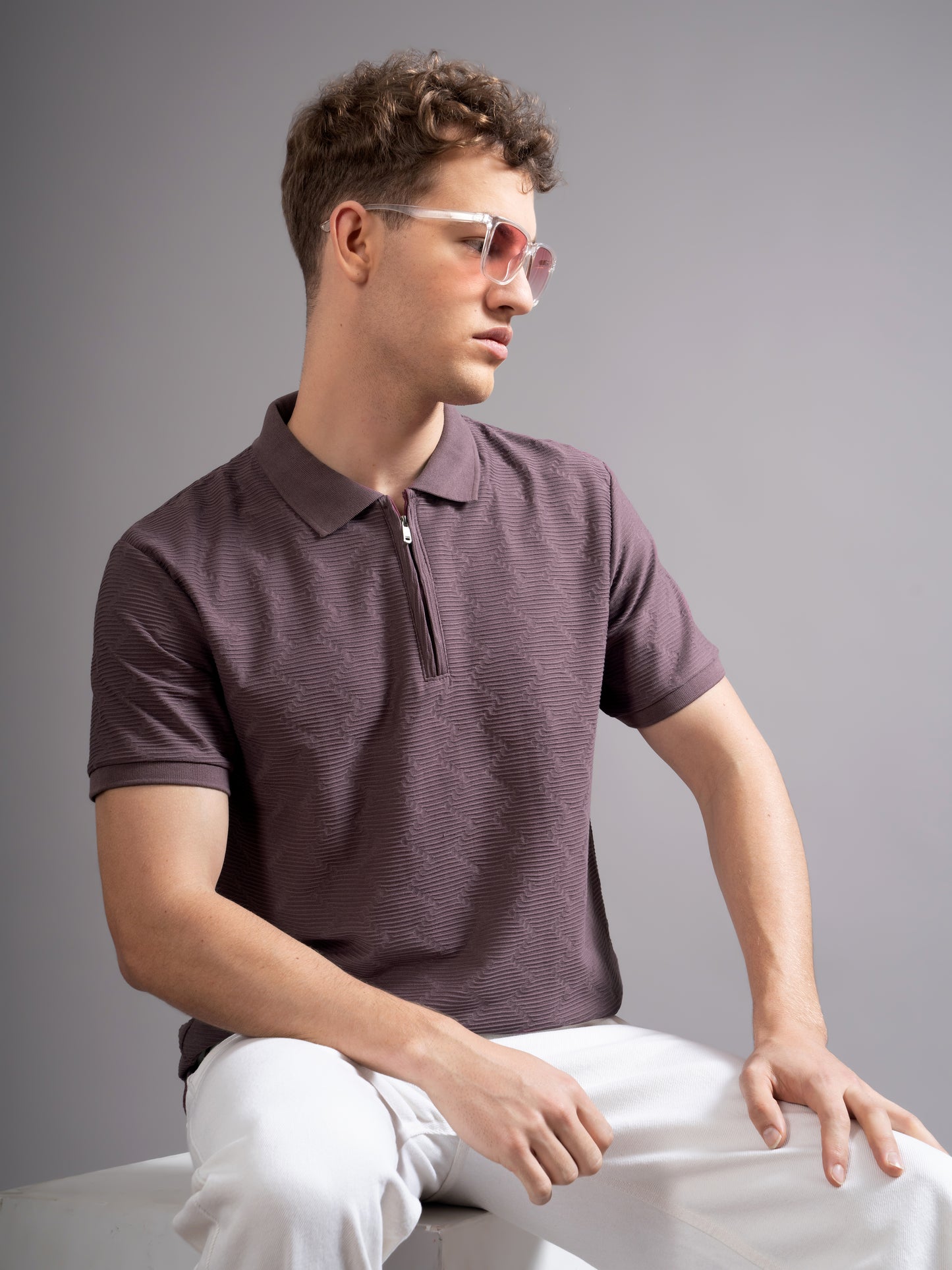 Aspen Mauve Polo T-Shirt