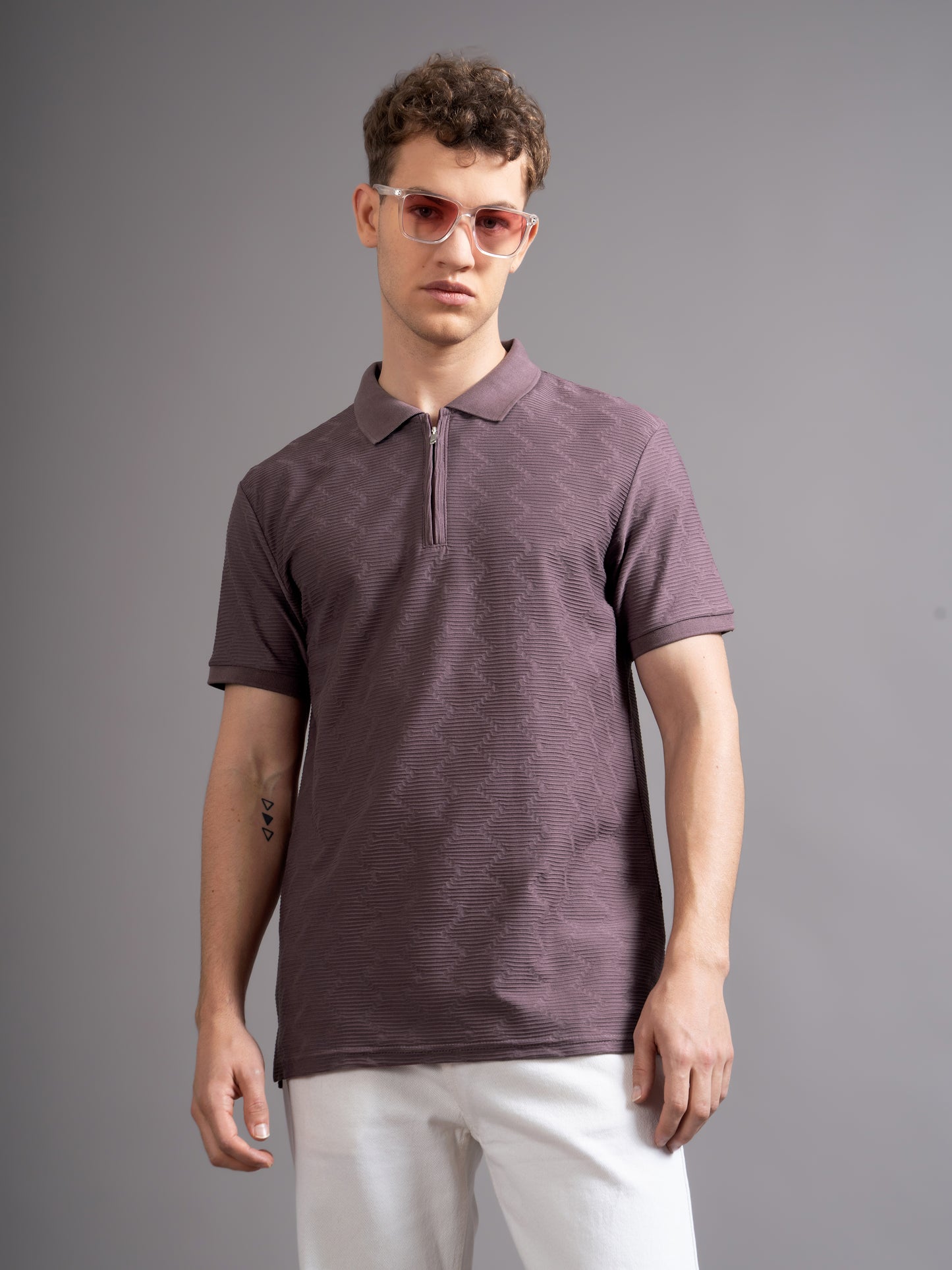 Aspen Mauve Polo T-Shirt