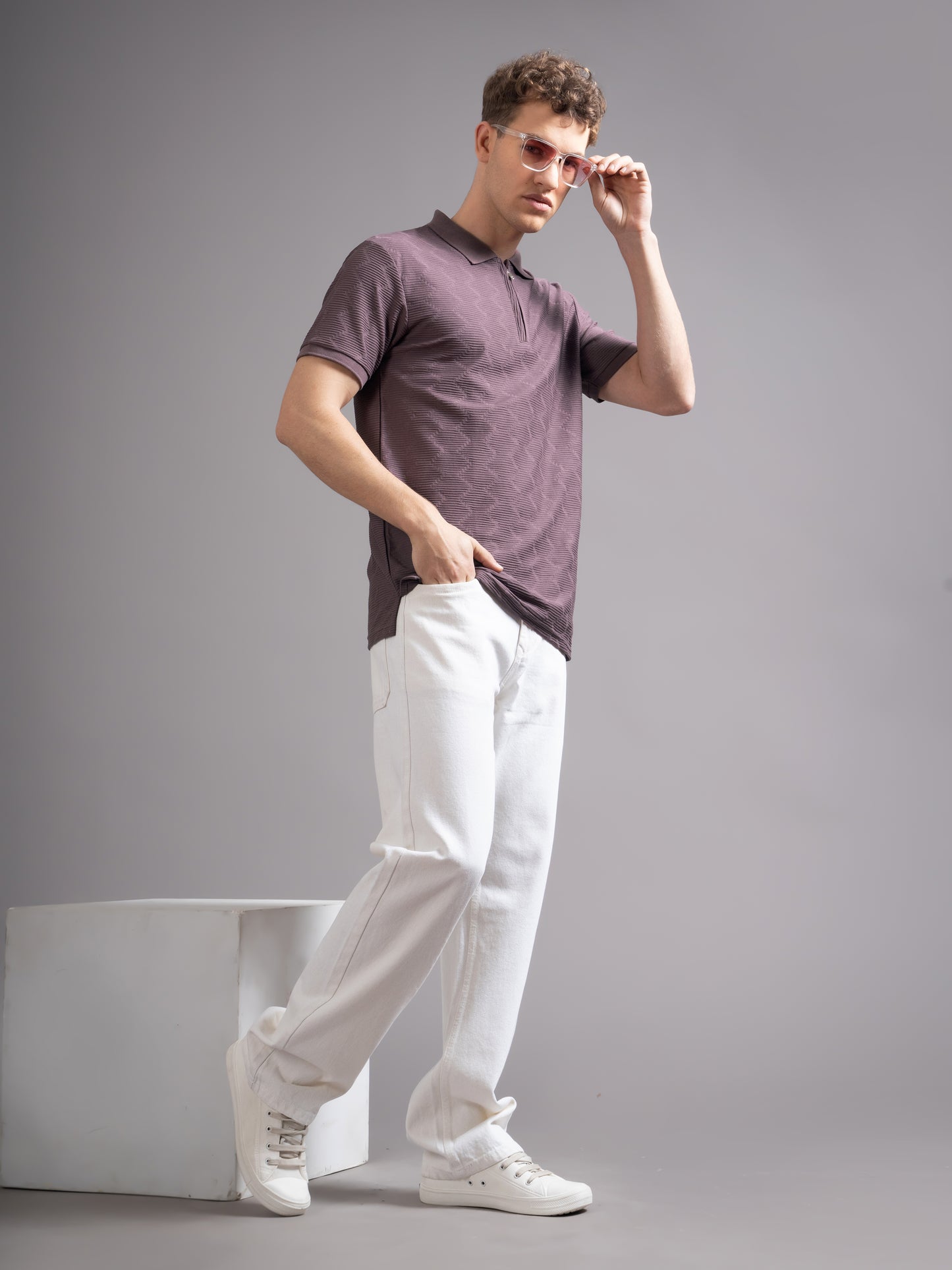 Aspen Mauve Polo T-Shirt