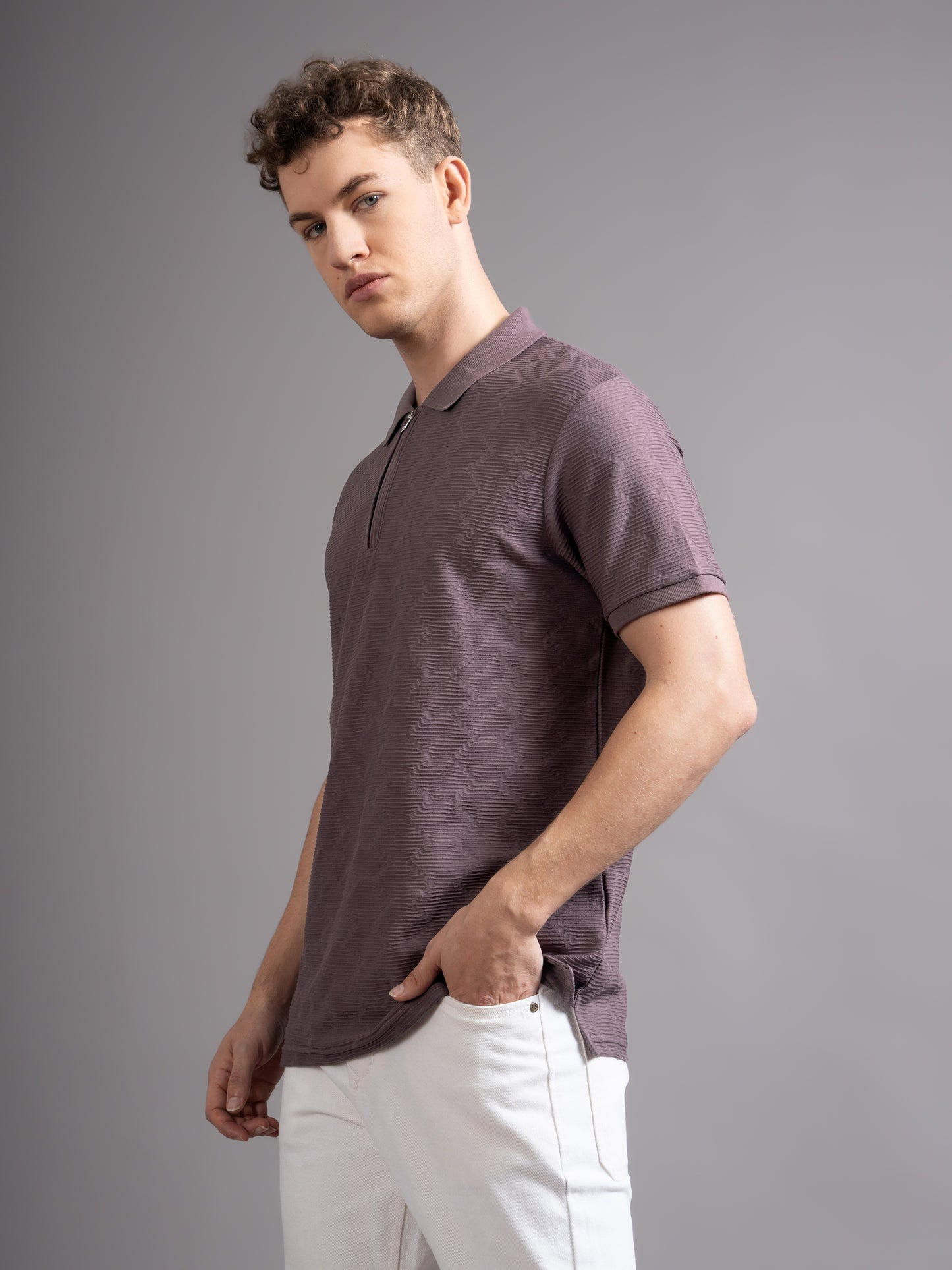 Aspen Mauve Polo T-Shirt