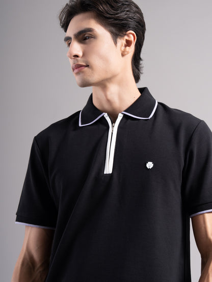 Aurel Black Polo T-Shirt