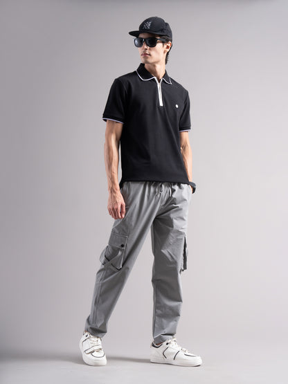 Aurel Black Polo T-Shirt