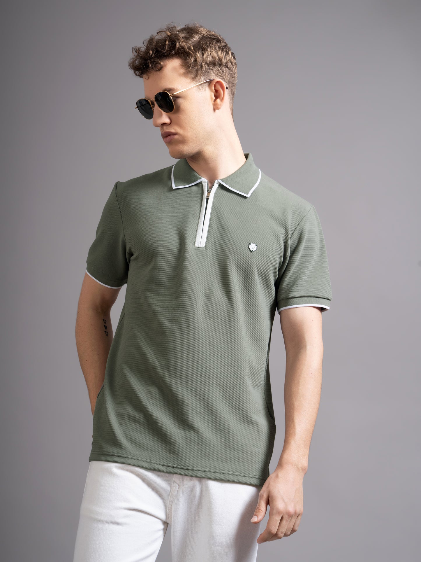 Aurel Green Polo T-Shirt