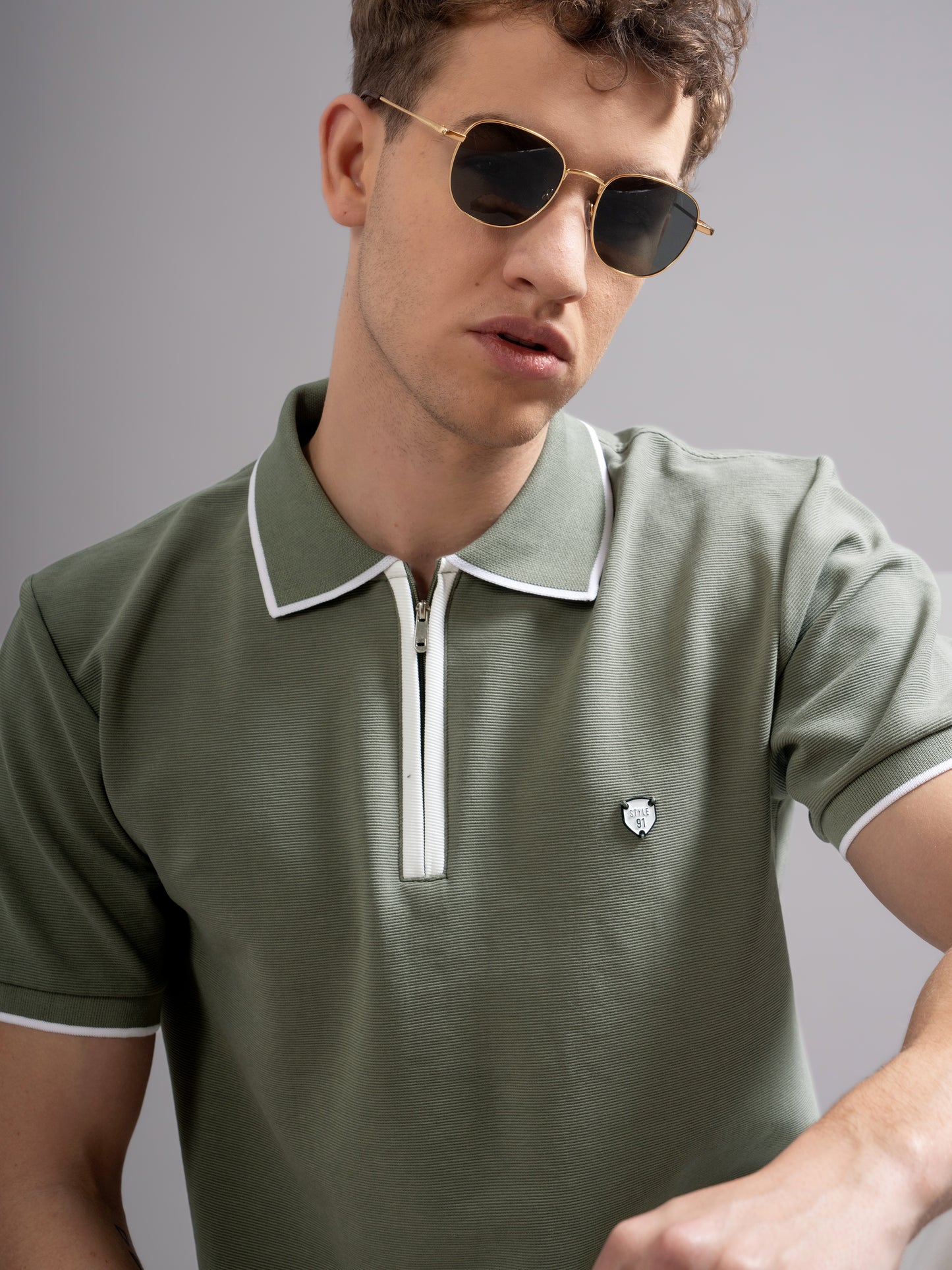 Aurel Green Polo T-Shirt