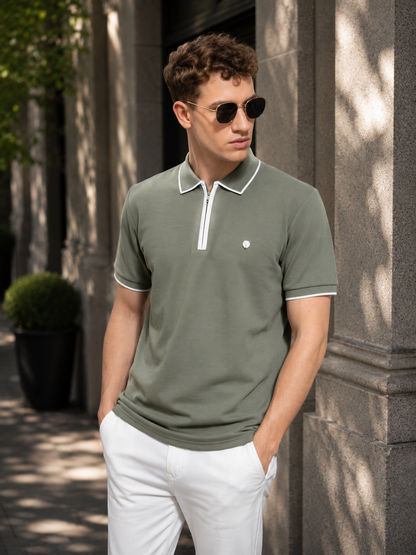 Aurel Green Polo T-Shirt