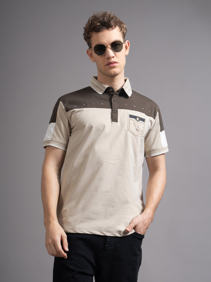 Bergen Beige Polo T-Shirt