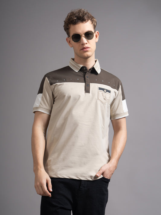 Bergen Beige Polo T-Shirt