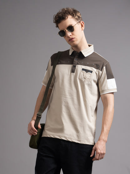 Bergen Beige Polo T-Shirt