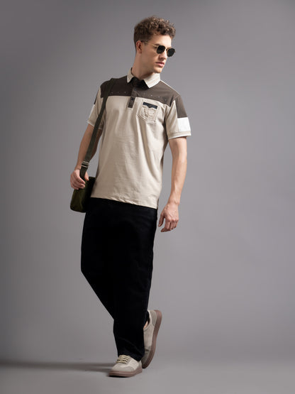 Bergen Beige Polo T-Shirt