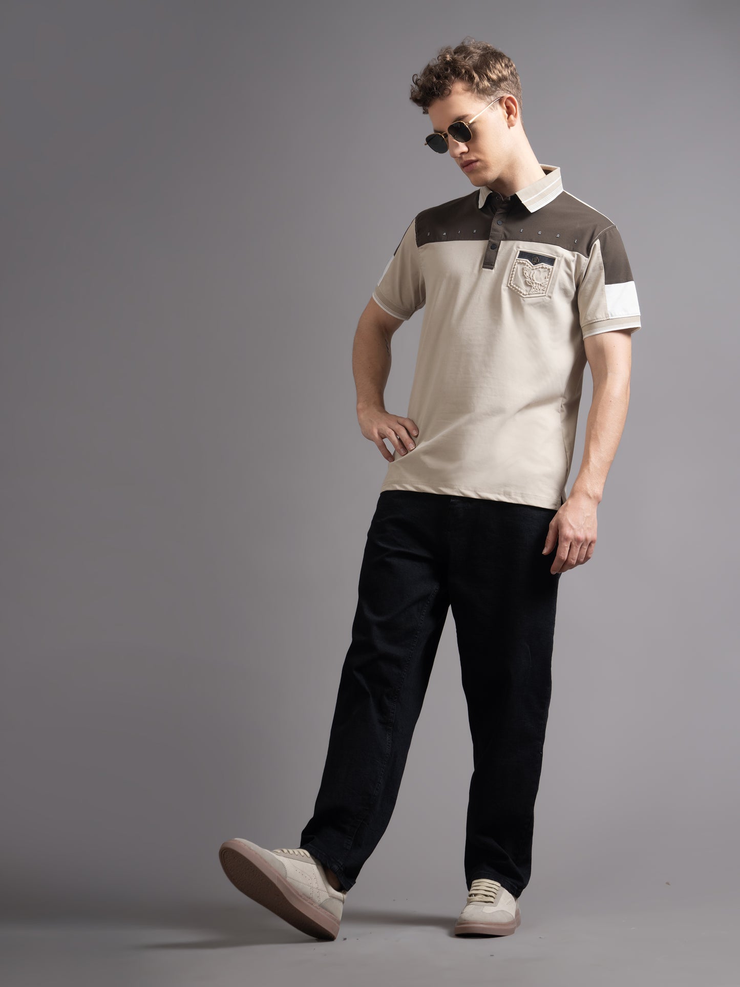 Bergen Beige Polo T-Shirt