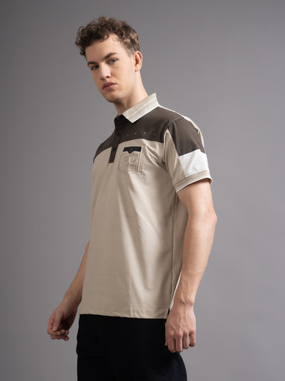 Bergen Beige Polo T-Shirt