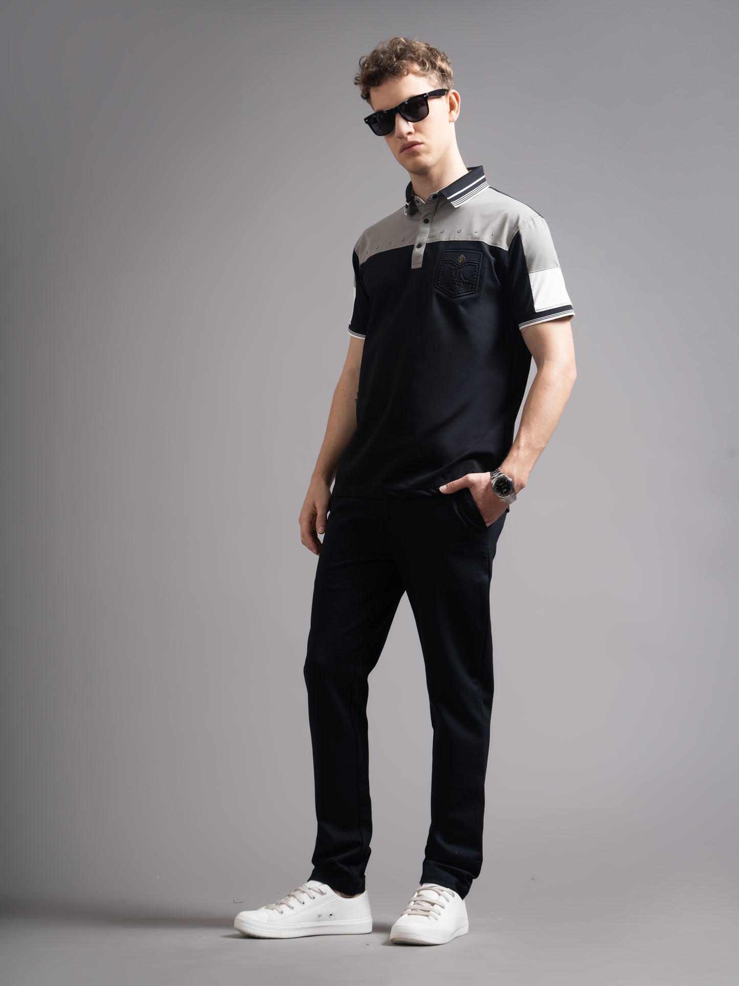 Bergen Black Polo T-Shirt