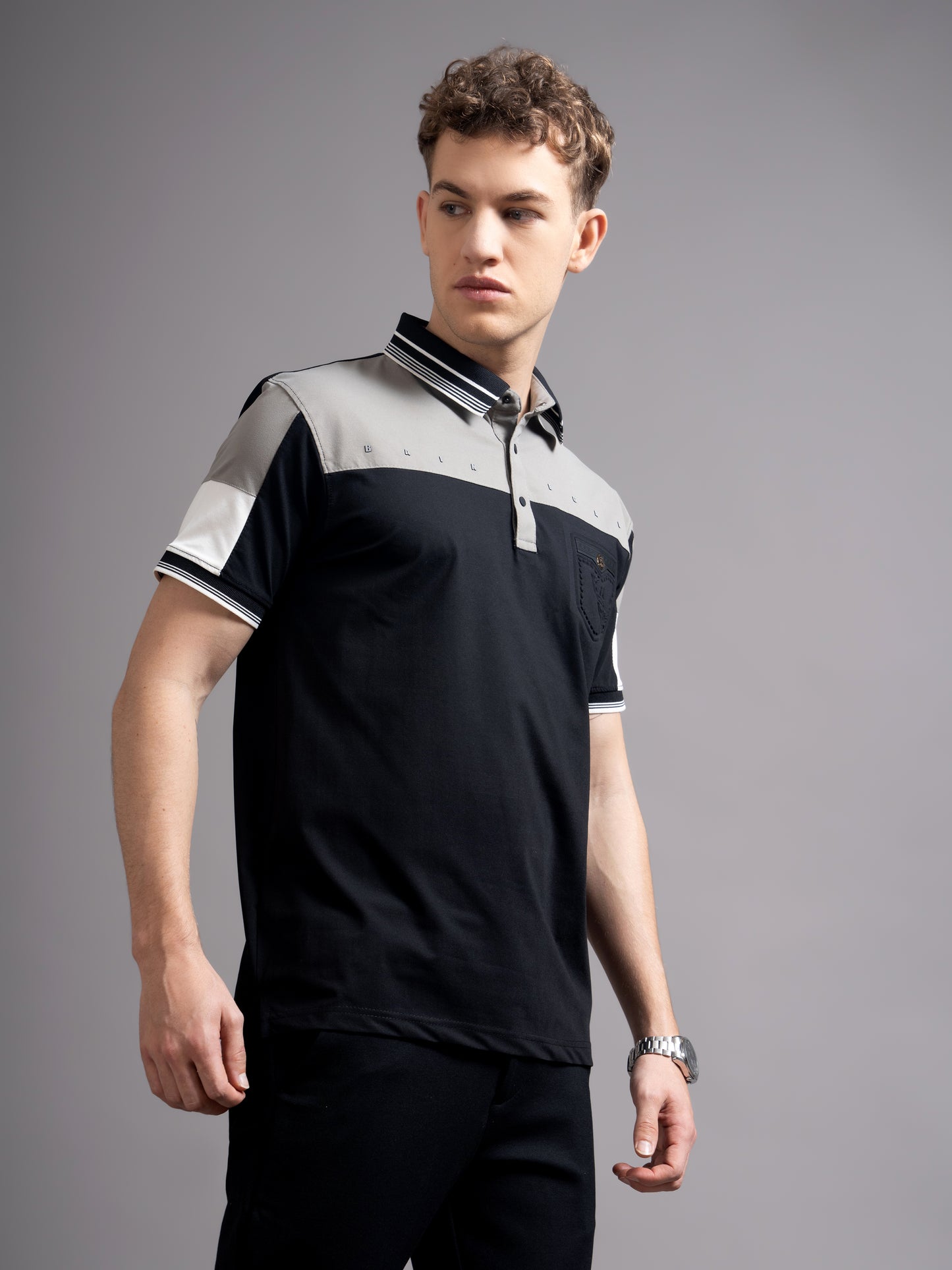 Bergen Black Polo T-Shirt