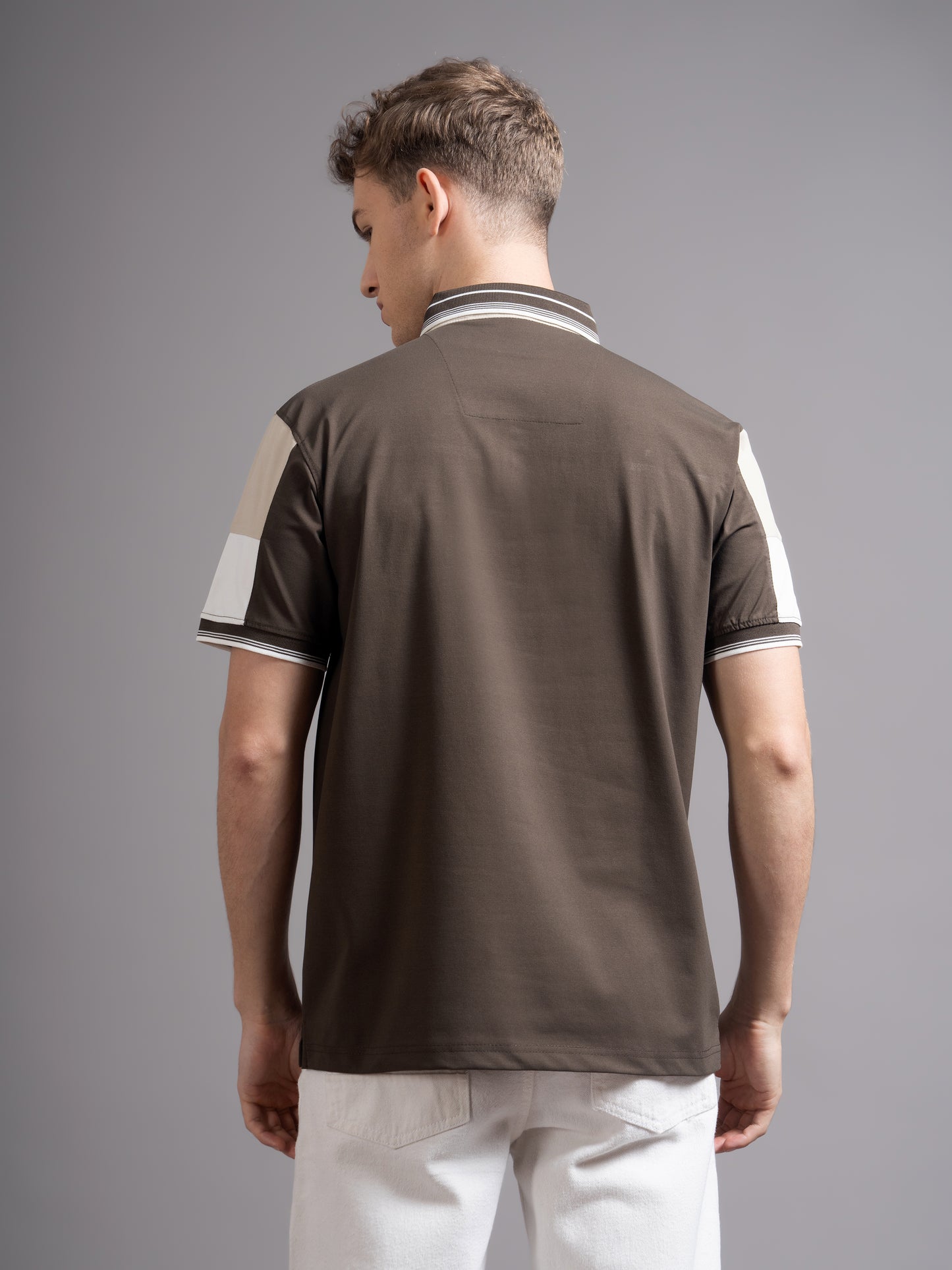 Bergen Brown Polo T-Shirt