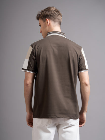 Bergen Brown Polo T-Shirt