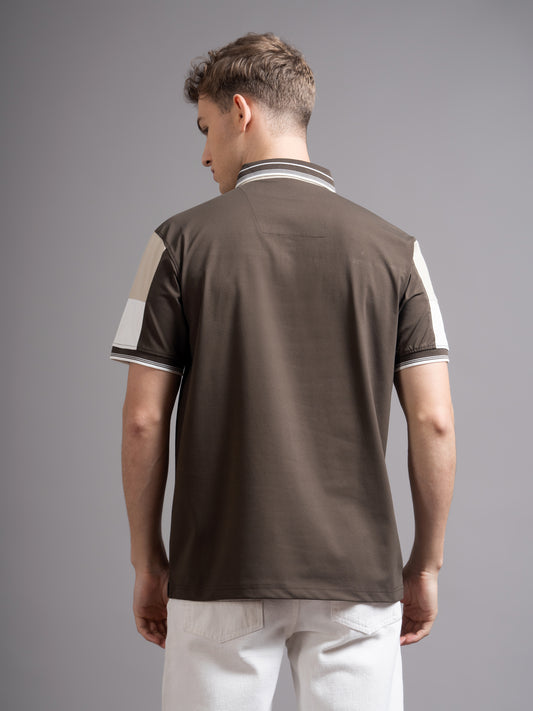 Bergen Brown Polo T-Shirt