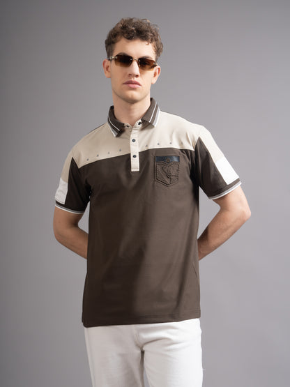 Bergen Brown Polo T-Shirt