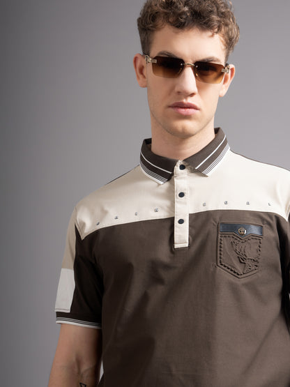 Bergen Brown Polo T-Shirt