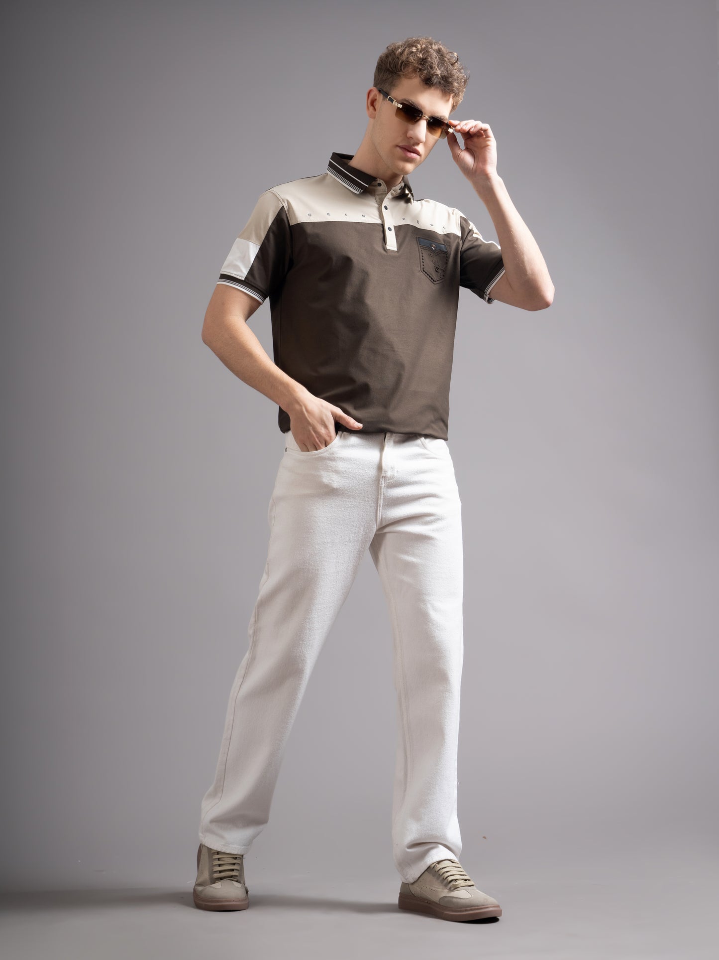 Bergen Brown Polo T-Shirt
