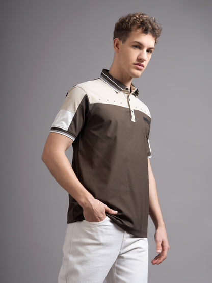 Bergen Brown Polo T-Shirt