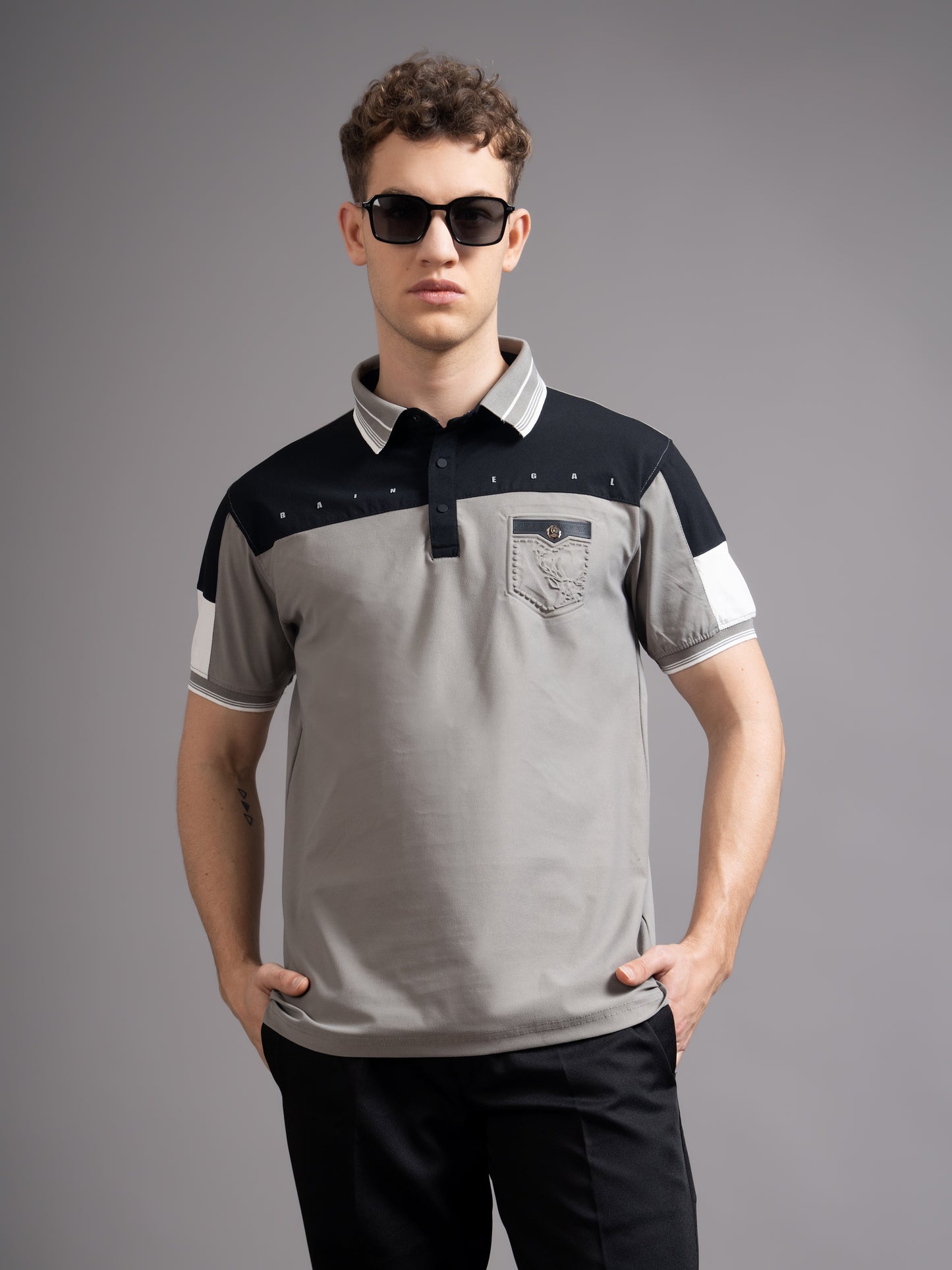 Bergen Grey Polo T-Shirt
