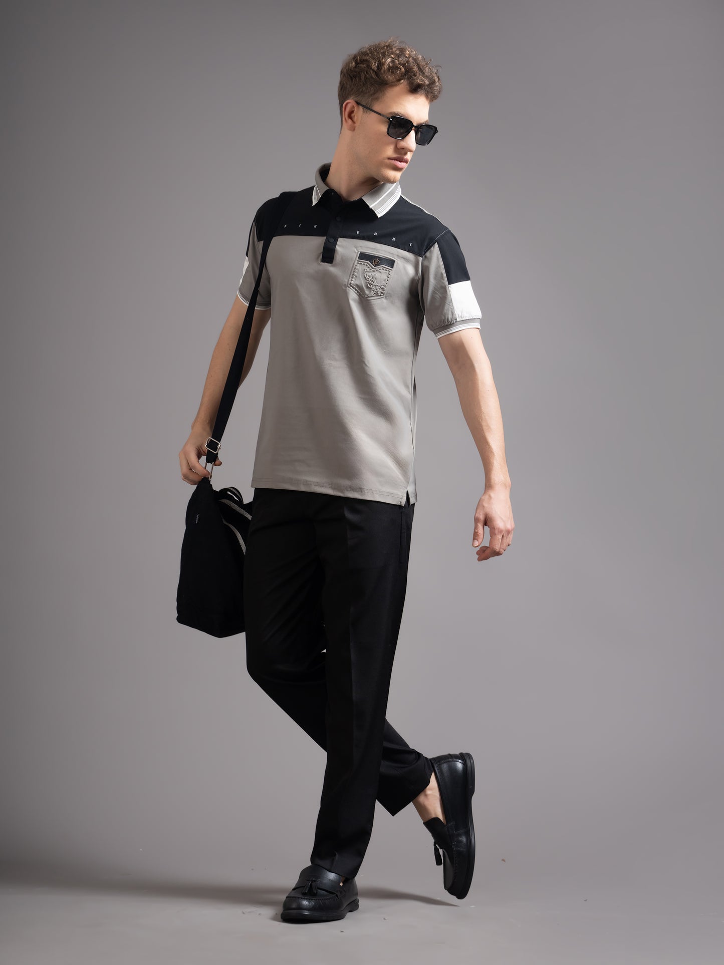 Bergen Grey Polo T-Shirt