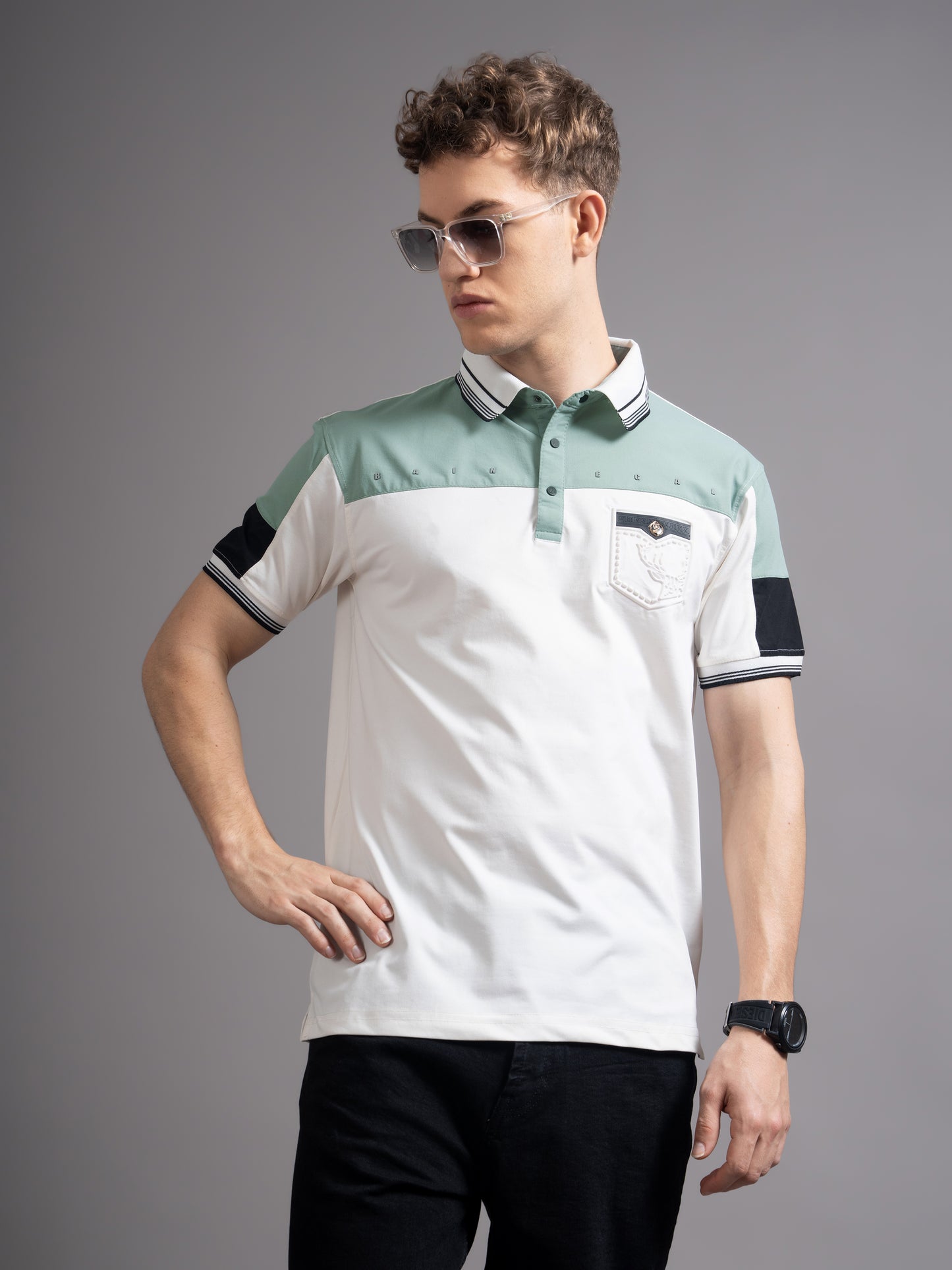 Bergen White Polo T-Shirt