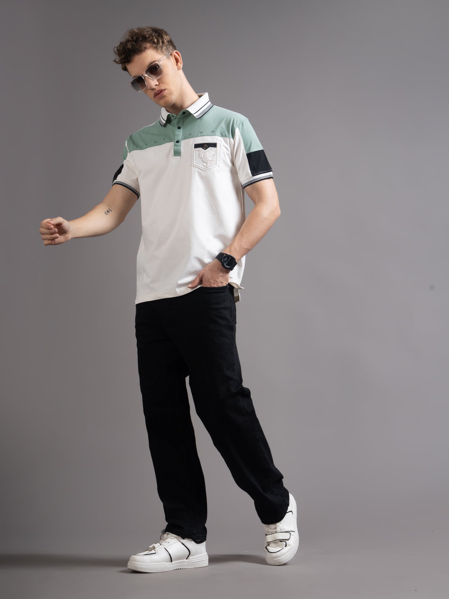 Bergen White Polo T-Shirt