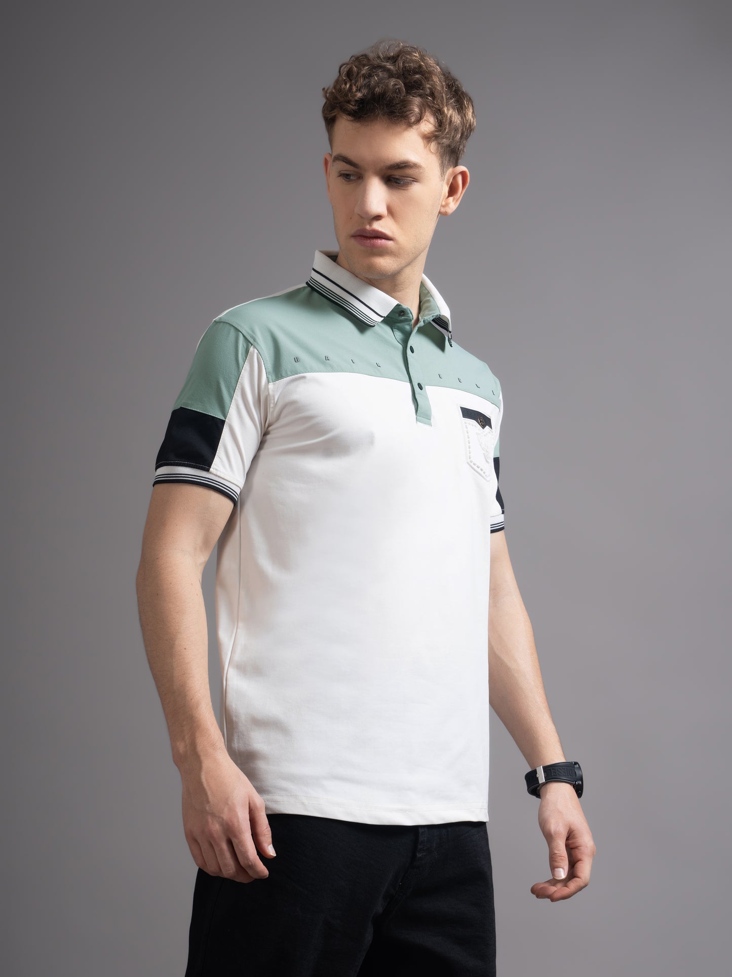 Bergen White Polo T-Shirt