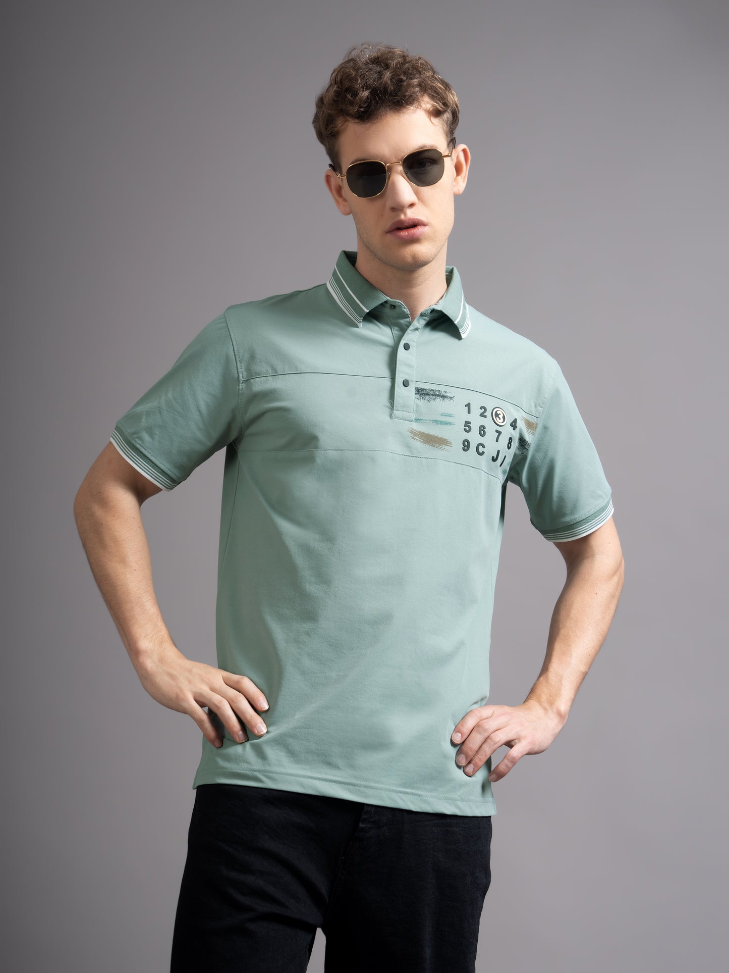 Calver Green Polo T-Shirt