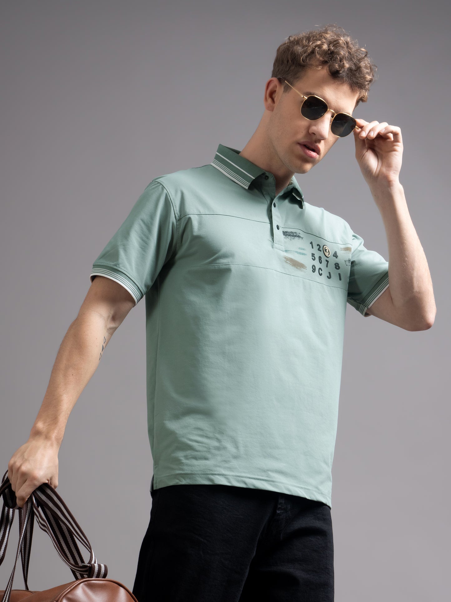 Calver Green Polo T-Shirt