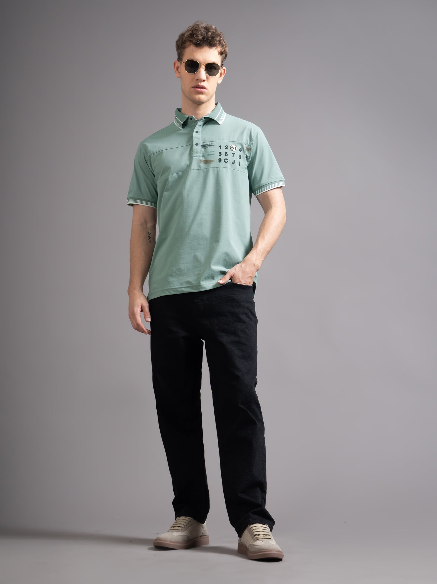 Calver Green Polo T-Shirt
