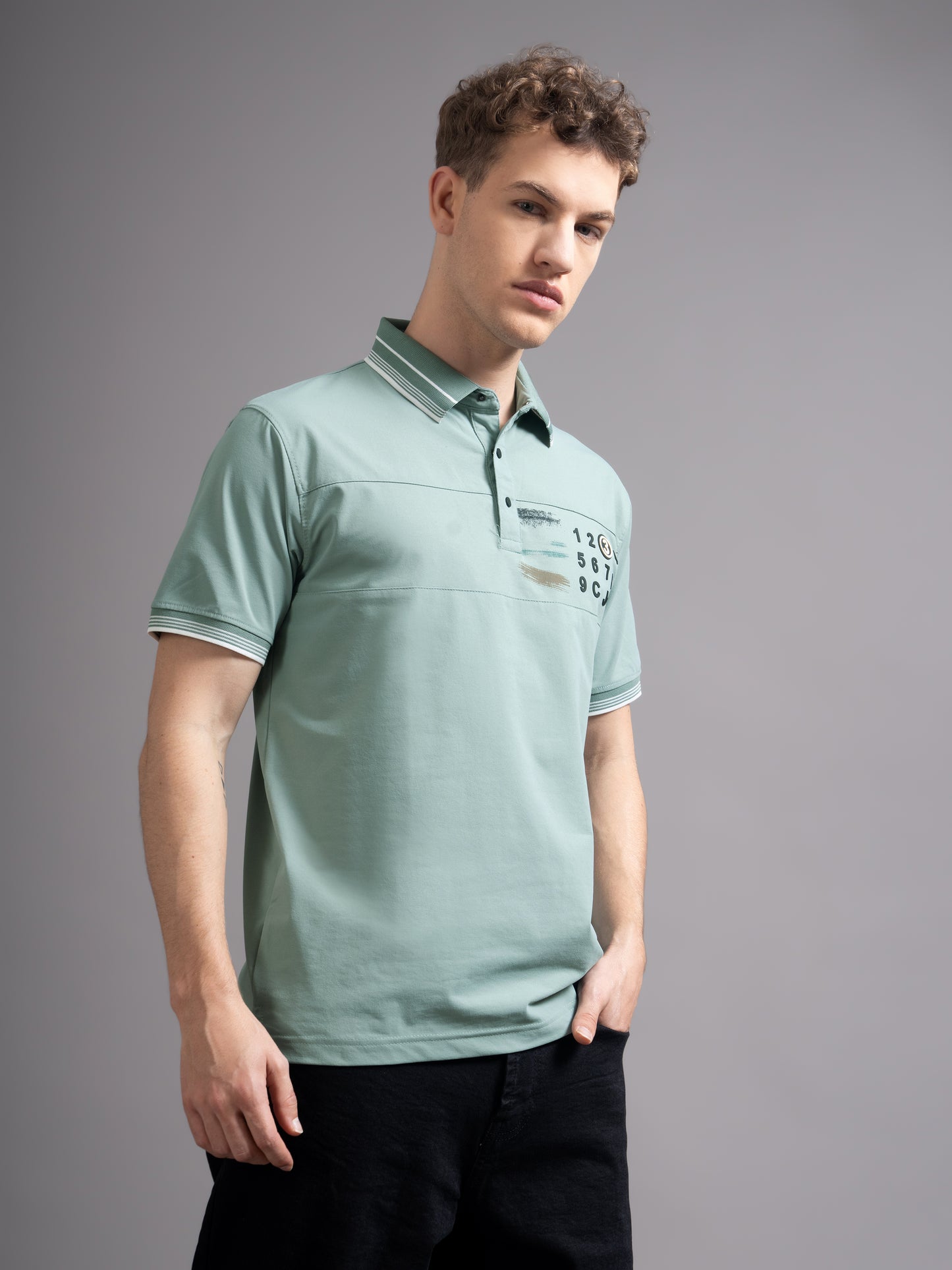 Calver Green Polo T-Shirt