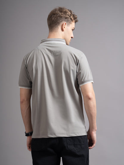 Calver Grey Polo T-Shirt