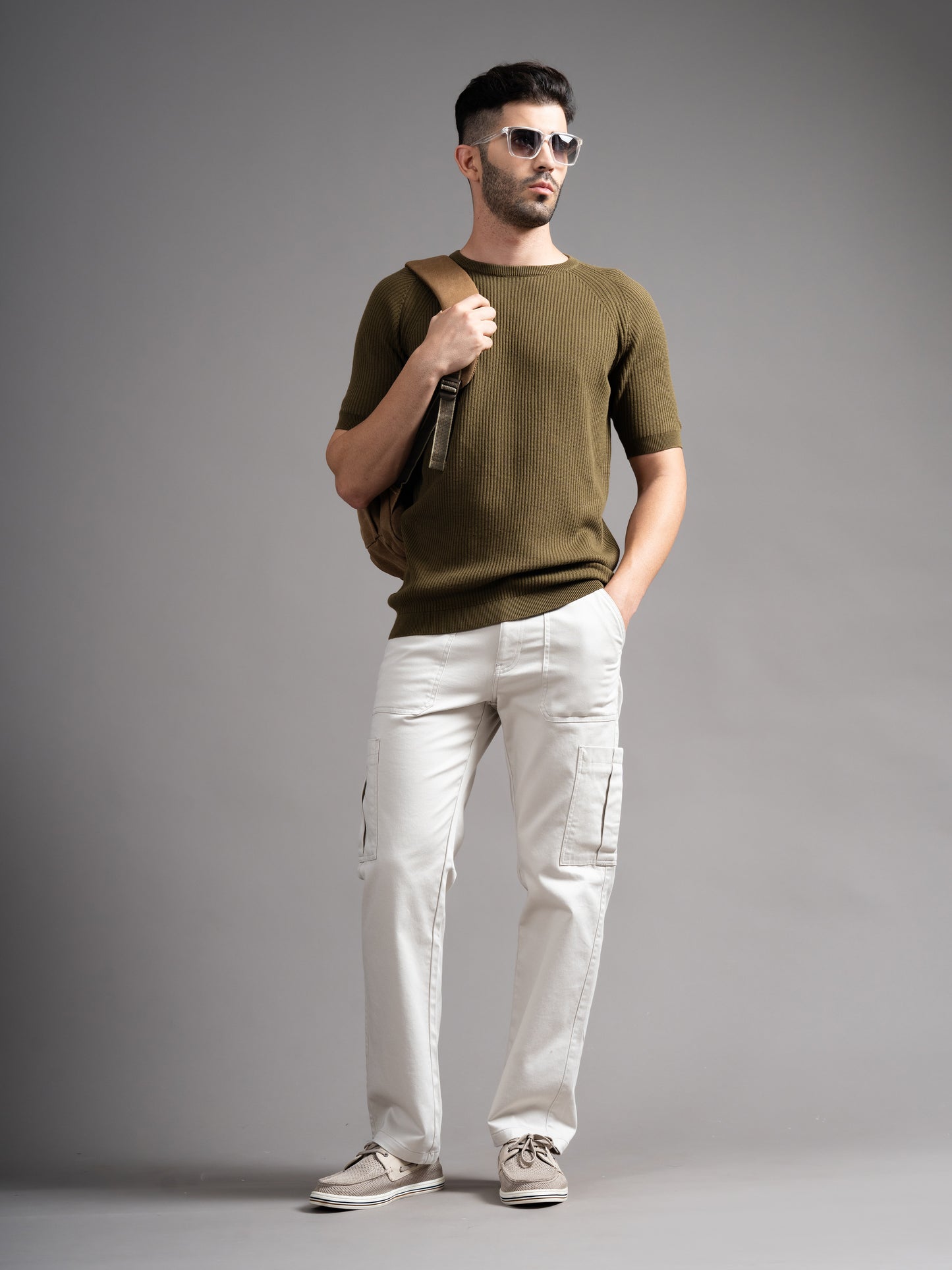 Daro Olive Knit T-Shirt