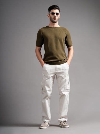 Daro Olive Knit T-Shirt