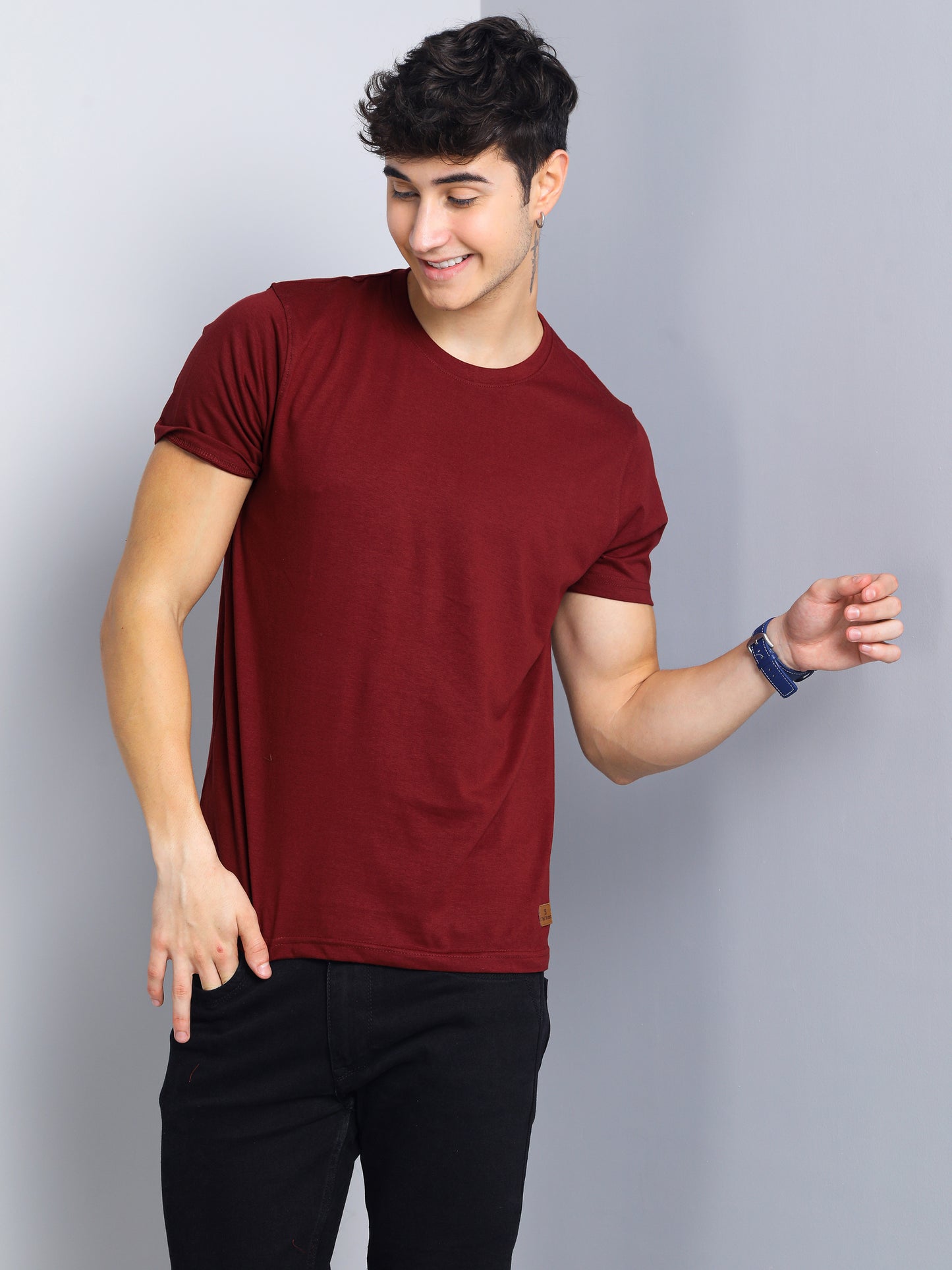 Plain Maroon T-Shirt