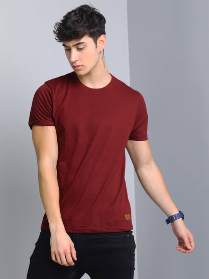 Plain Maroon T-Shirt