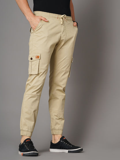 Plain Cream Cargo Pant