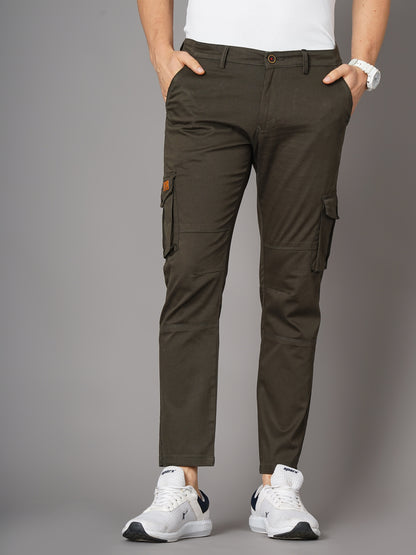 Unribbed Olive Cargo Pant