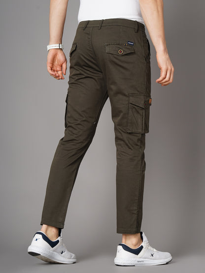 Unribbed Olive Cargo Pant