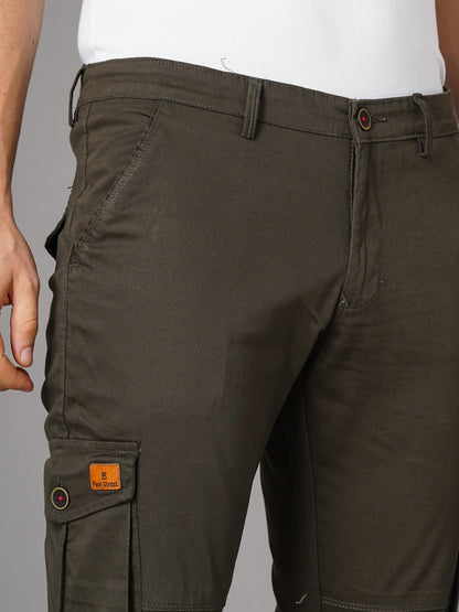 Unribbed Olive Cargo Pant