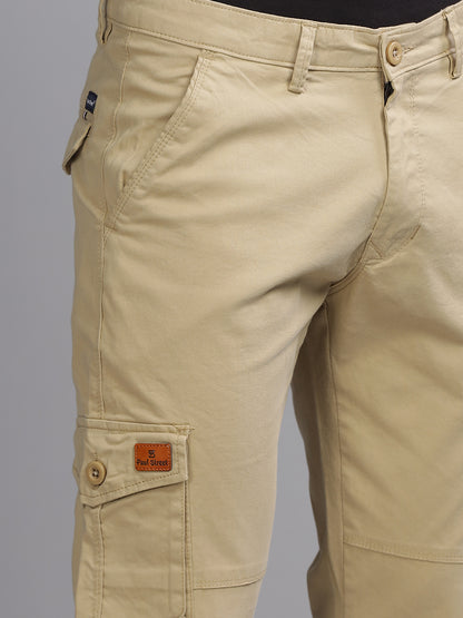 Twill Cream Cargo Pant