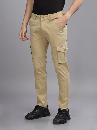 Twill Cream Cargo Pant