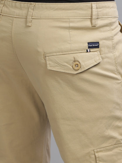 Twill Cream Cargo Pant