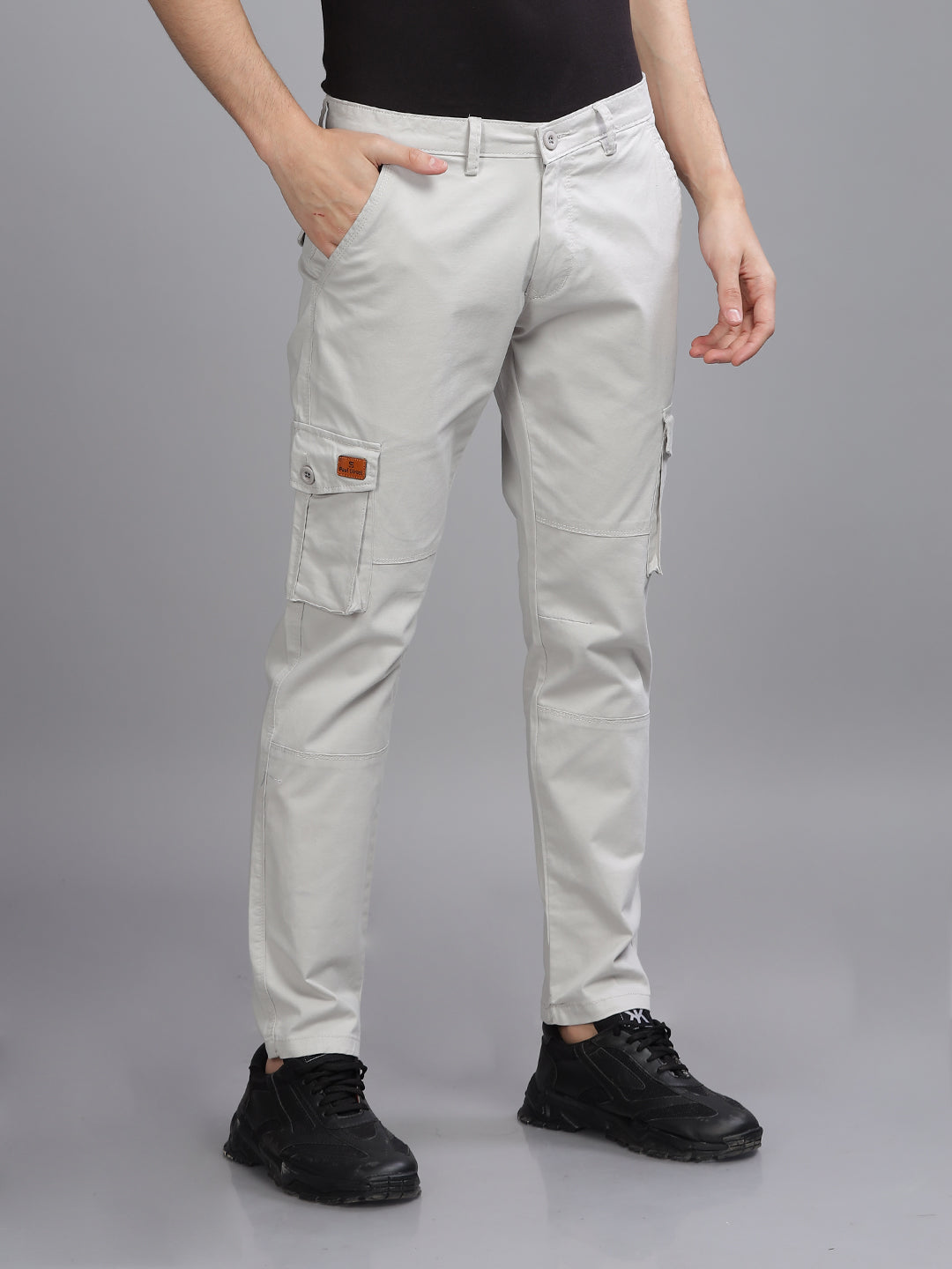 Twill Silver Grey Cargo Pant